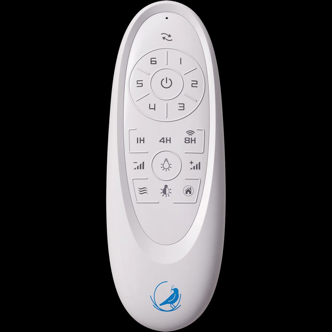 Calibo Vanga 52" DC Smart Ceiling Fan with LED Light and Remote Control | Black and Bamboo