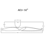 2 Blade 50" Aeratron AE2+ DC Ceiling Fan With Remote - Dubbo Lighting Centre