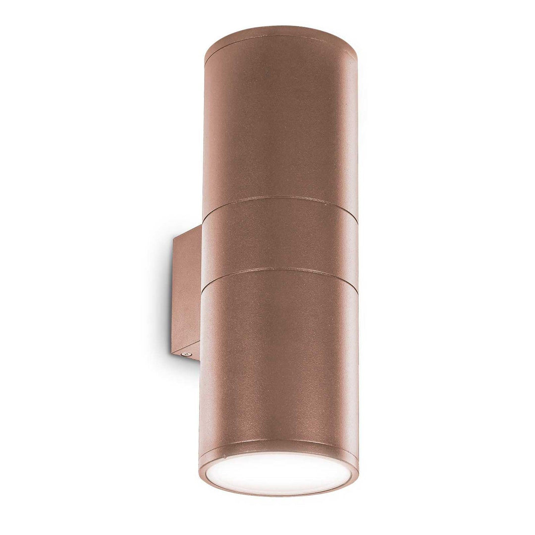 Gun IP54 Exterior Up / Down Wall Light, Large, Coffee