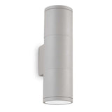 Gun IP44 Exterior Up / Down Wall Light, Small, Grey