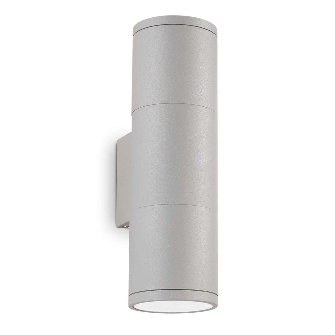 Gun IP44 Exterior Up / Down Wall Light, Small, Grey
