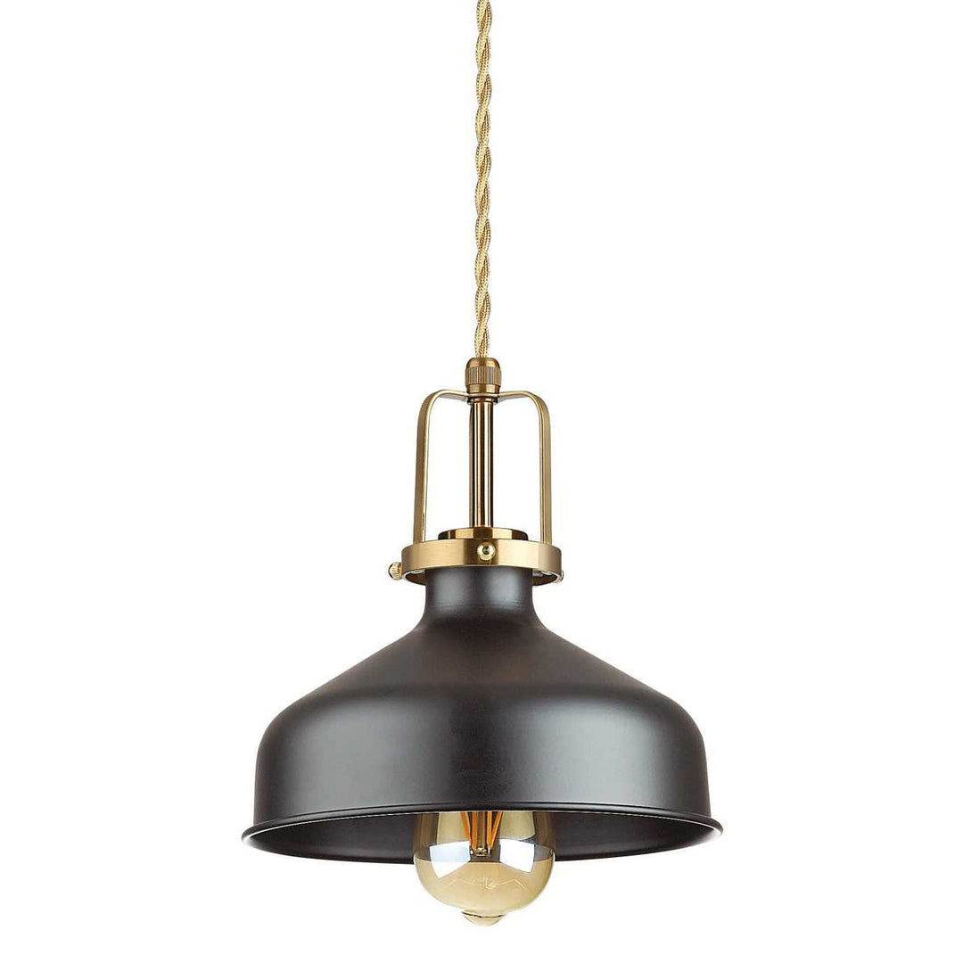 Eris Metal Pendant Light, Small, Gold / Black