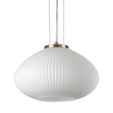 Plisse Pleated Glass Pendant Light, Medium