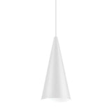 Chili Metal Narrow Pendant Light, White