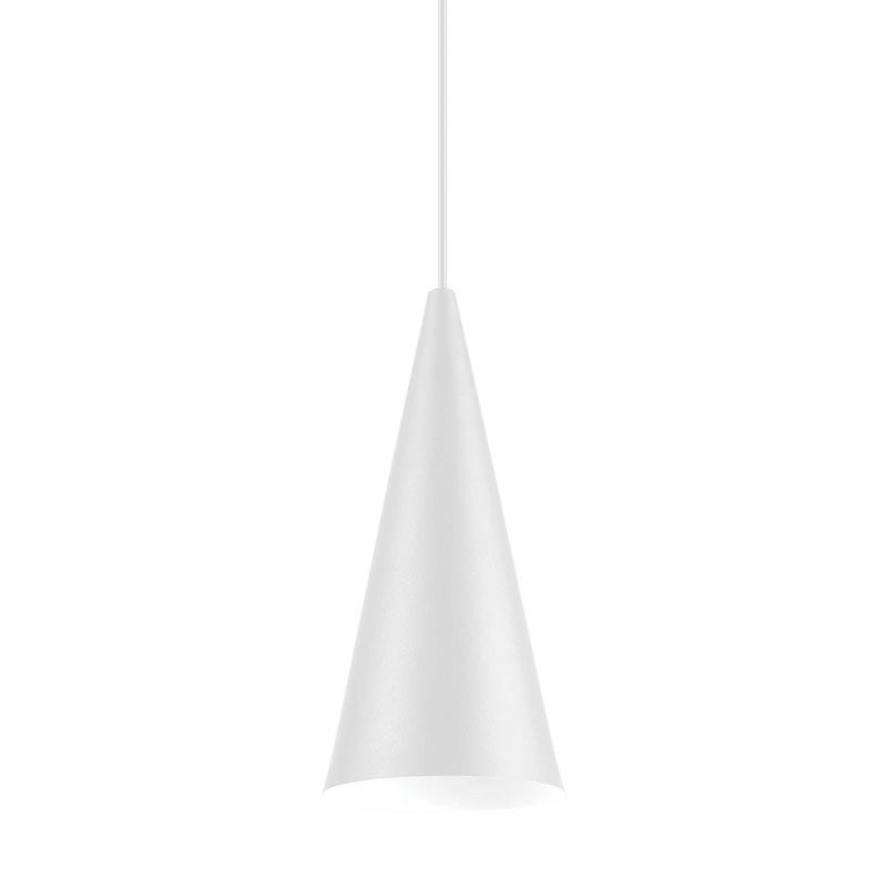Chili Metal Narrow Pendant Light, White