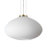 Plisse Pleated Glass Pendant Light, Large