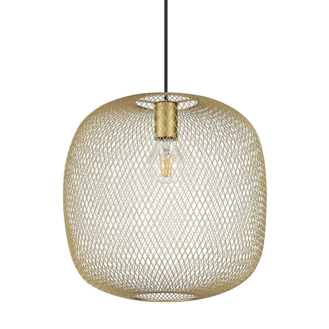 Elias Metal Net Pendant Light, Gold