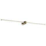 Filo IP44 Aluminium LED Adjustable Vanity / Picture Light, Large, Brass