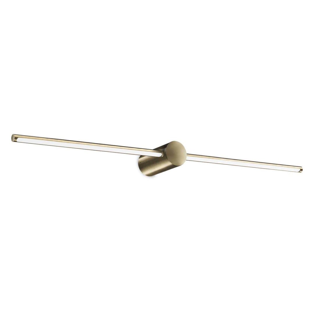 Filo IP44 Aluminium LED Adjustable Vanity / Picture Light, Small, Brass