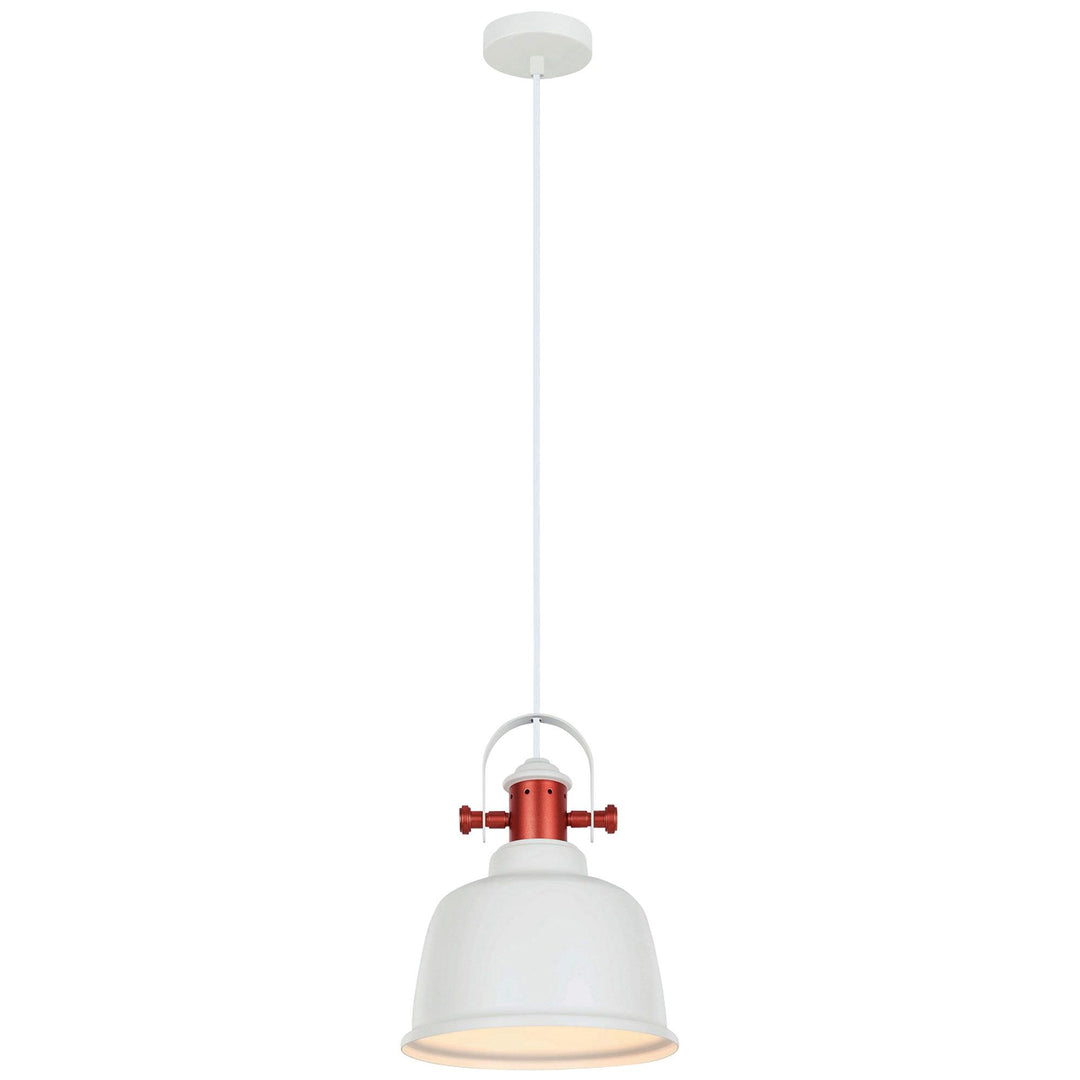 Alta Iron Pendant Light, Matt White