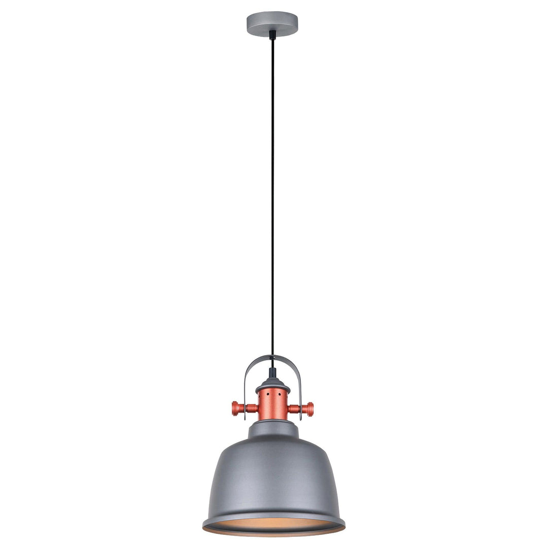 Alta Iron Pendant Light, Matt Grey