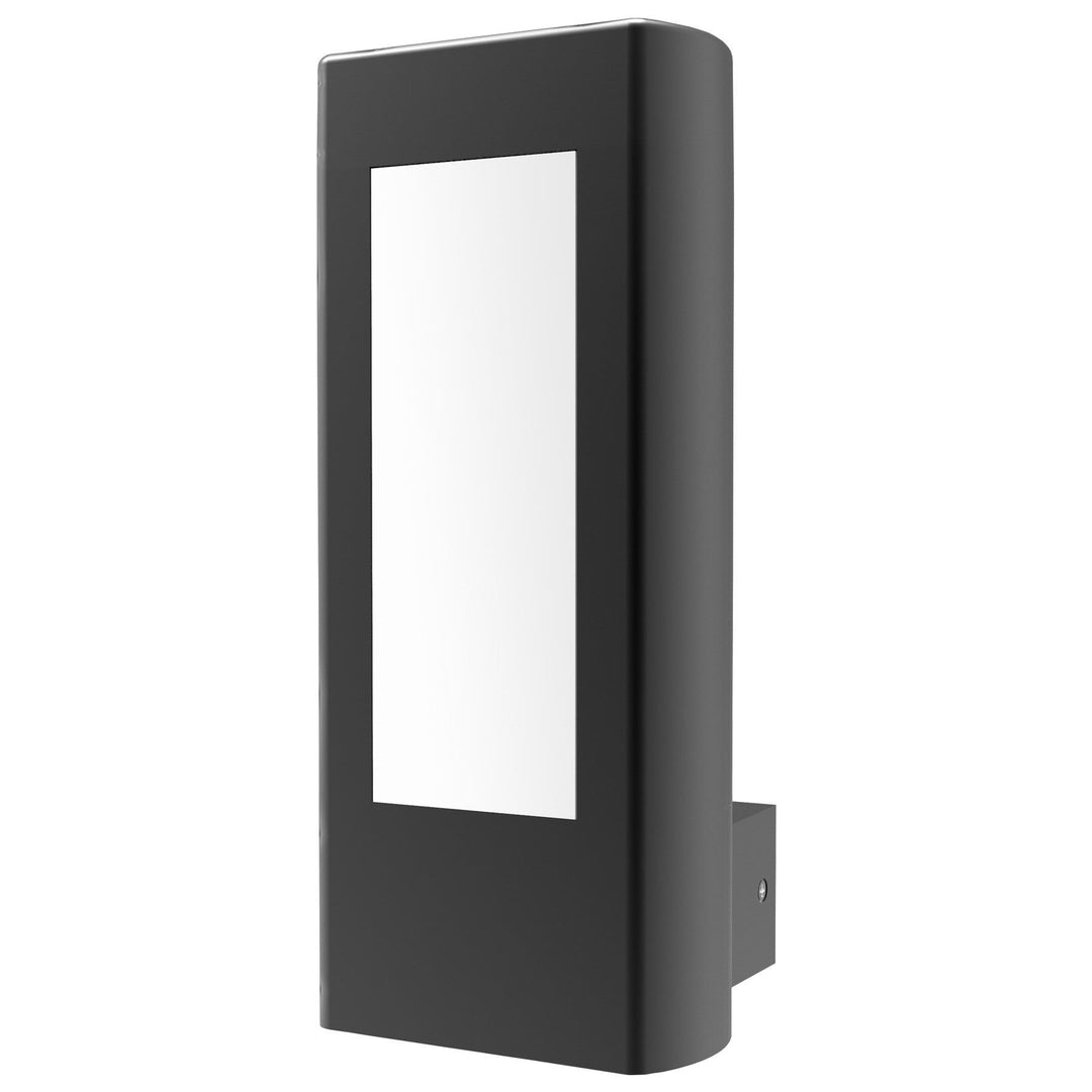 Amun IP54 Exterior LED Wall Light, Black