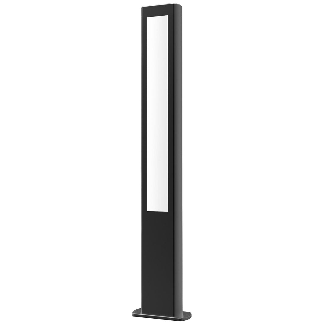 Amun IP54 Exterior LED Bollard Light, 80cm, Black