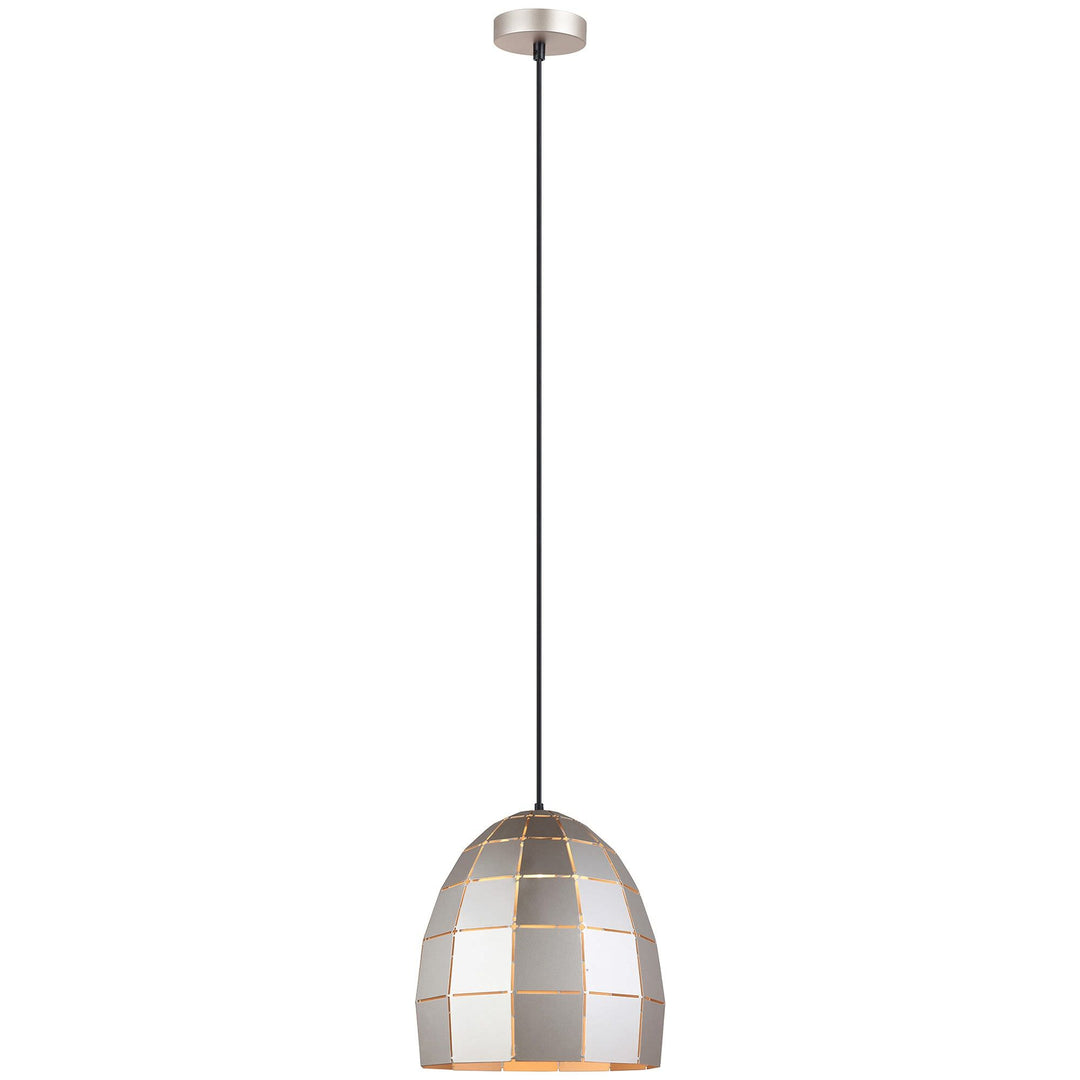 Armis Iron Tiled Pendant Light, Ellipse, Champagne
