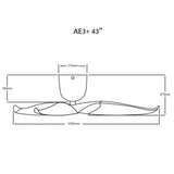 Aeratron AE3+ 3 Blade 48" DC Ceiling Fan With Remote - Dubbo Lighting Centre
