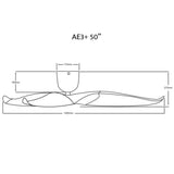 Aeratron AE3+ 3 Blade 50" DC Ceiling Fan With Remote - Dubbo Lighting Centre