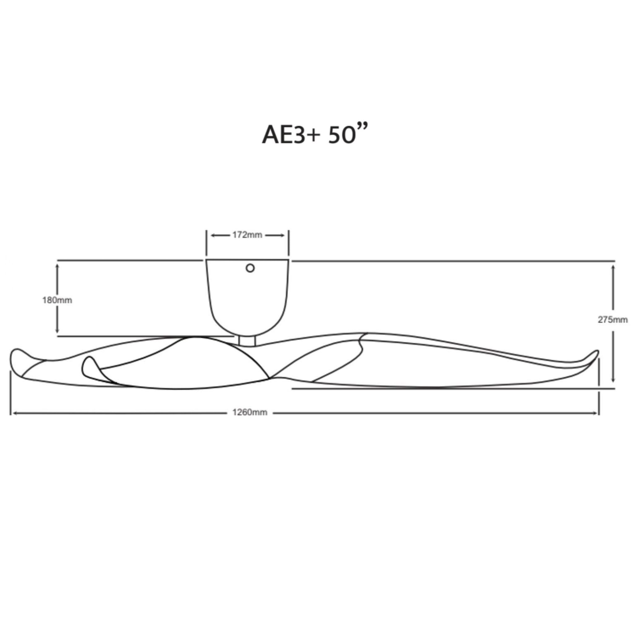 Aeratron AE3+ 3 Blade 50" DC Ceiling Fan With Remote - Dubbo Lighting Centre