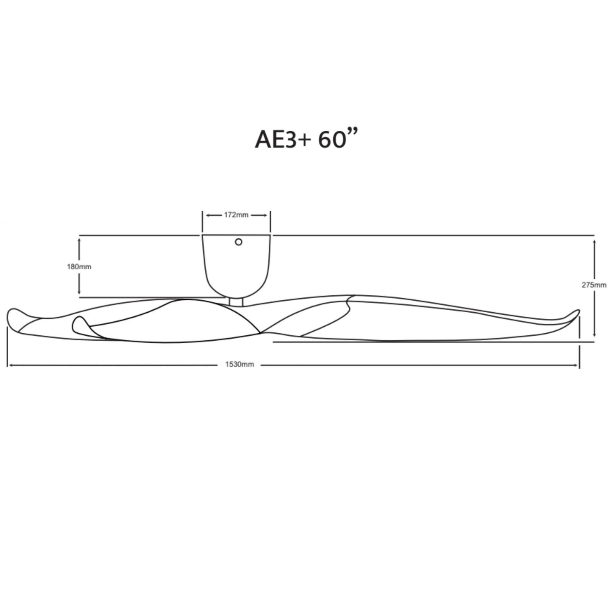 Aeratron AE3+ 3 Blade 60" DC Ceiling Fan With Remote - Dubbo Lighting Centre