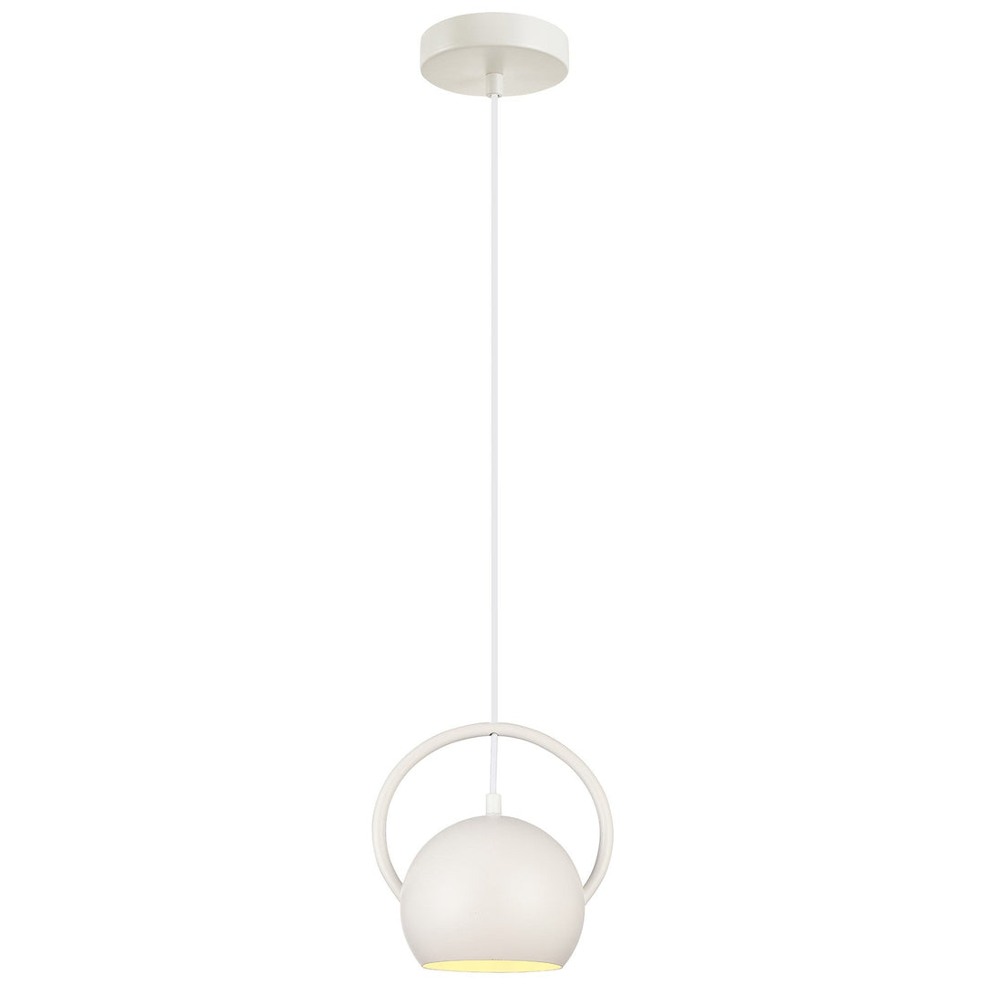 Bella Iron Pendant Light, White