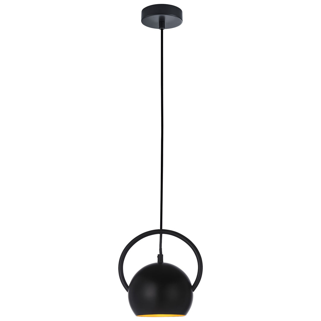 Bella Iron Pendant Light, Black