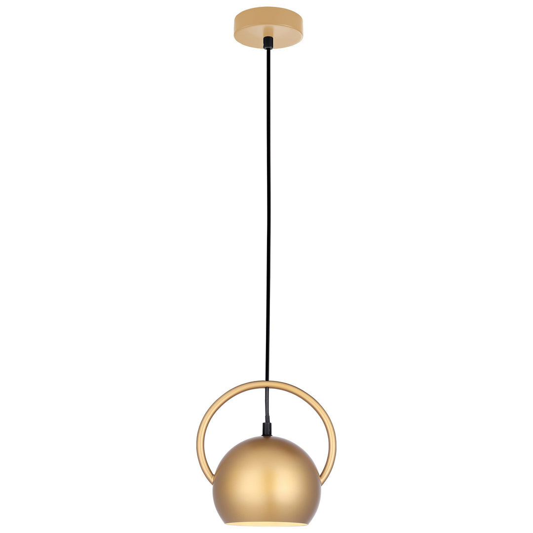 Bella Iron Pendant Light, Gold