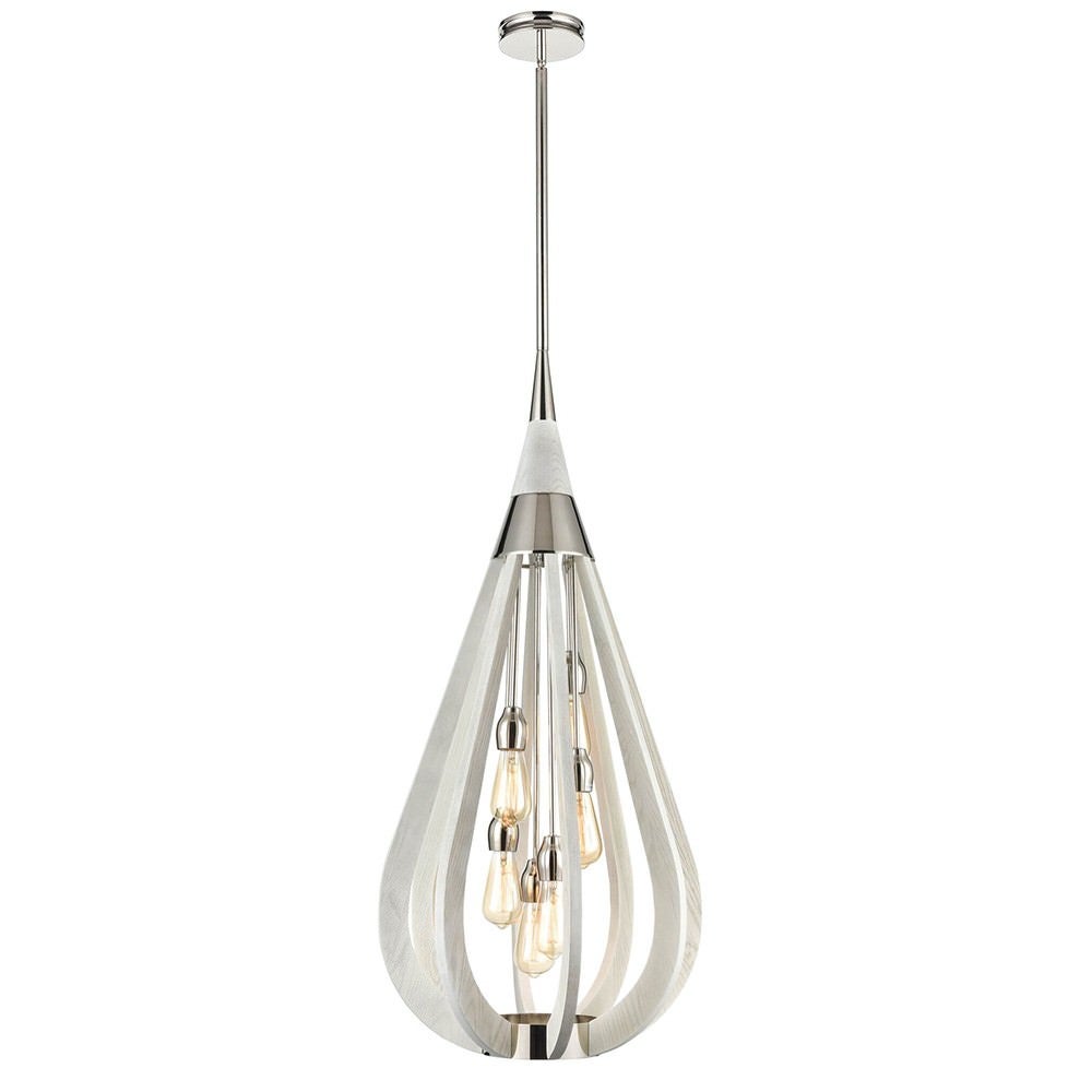 Bonito Wooden Frame Pendant Light, Large, Winter Moss