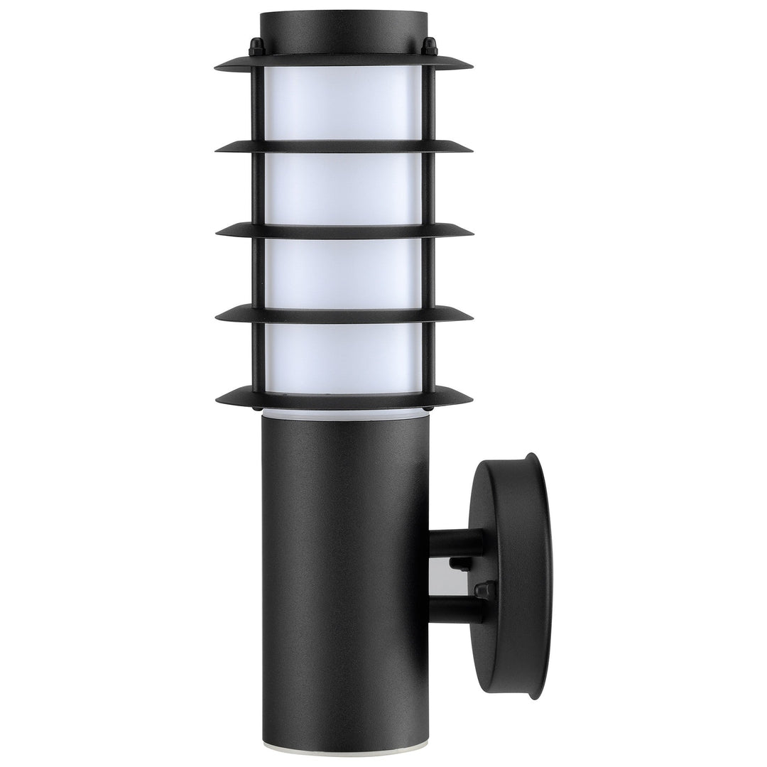 Borda IP44 Stainless Steel Exterior Wall Light, Black