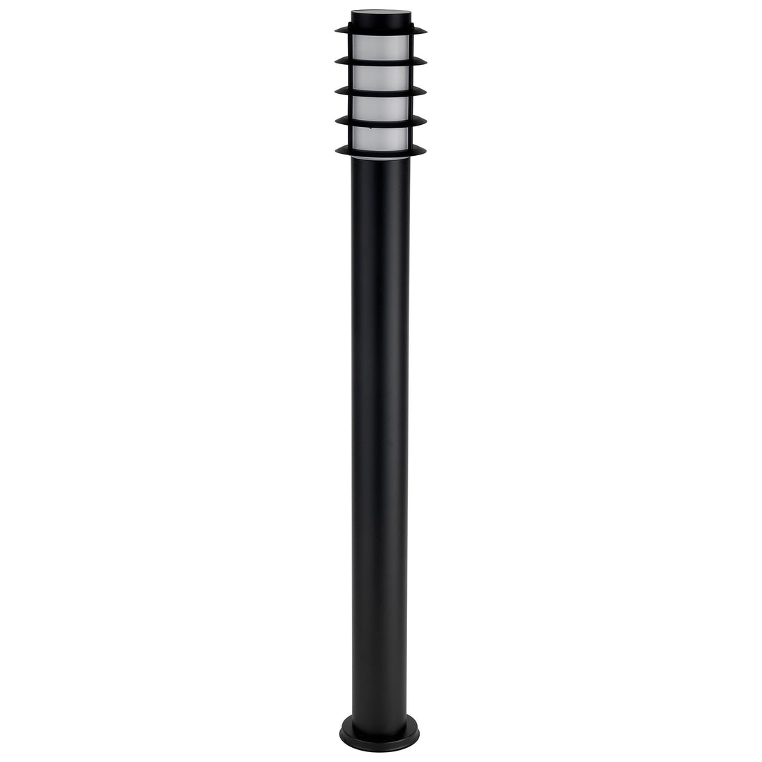 Borda IP44 Stainless Steel Garden Bollard Light, Large, Black