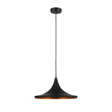CLA Caviar Black Metal Pendant Light