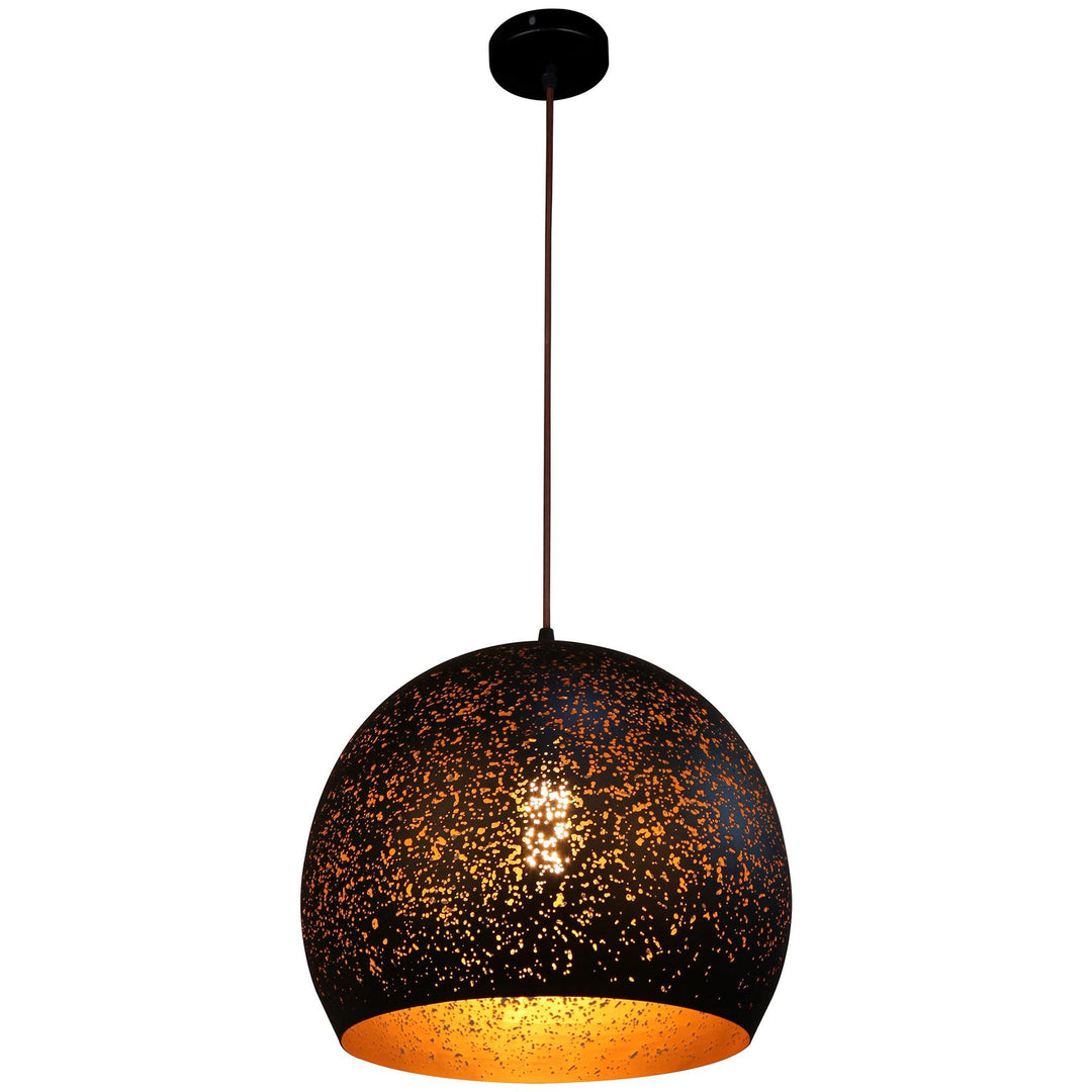 Celeste Etched Aluminium Pendant Light, Dome