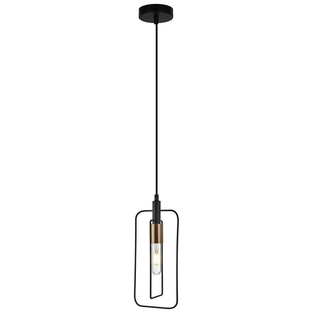 Contour Iron Wire Pendant Light, Rectangular