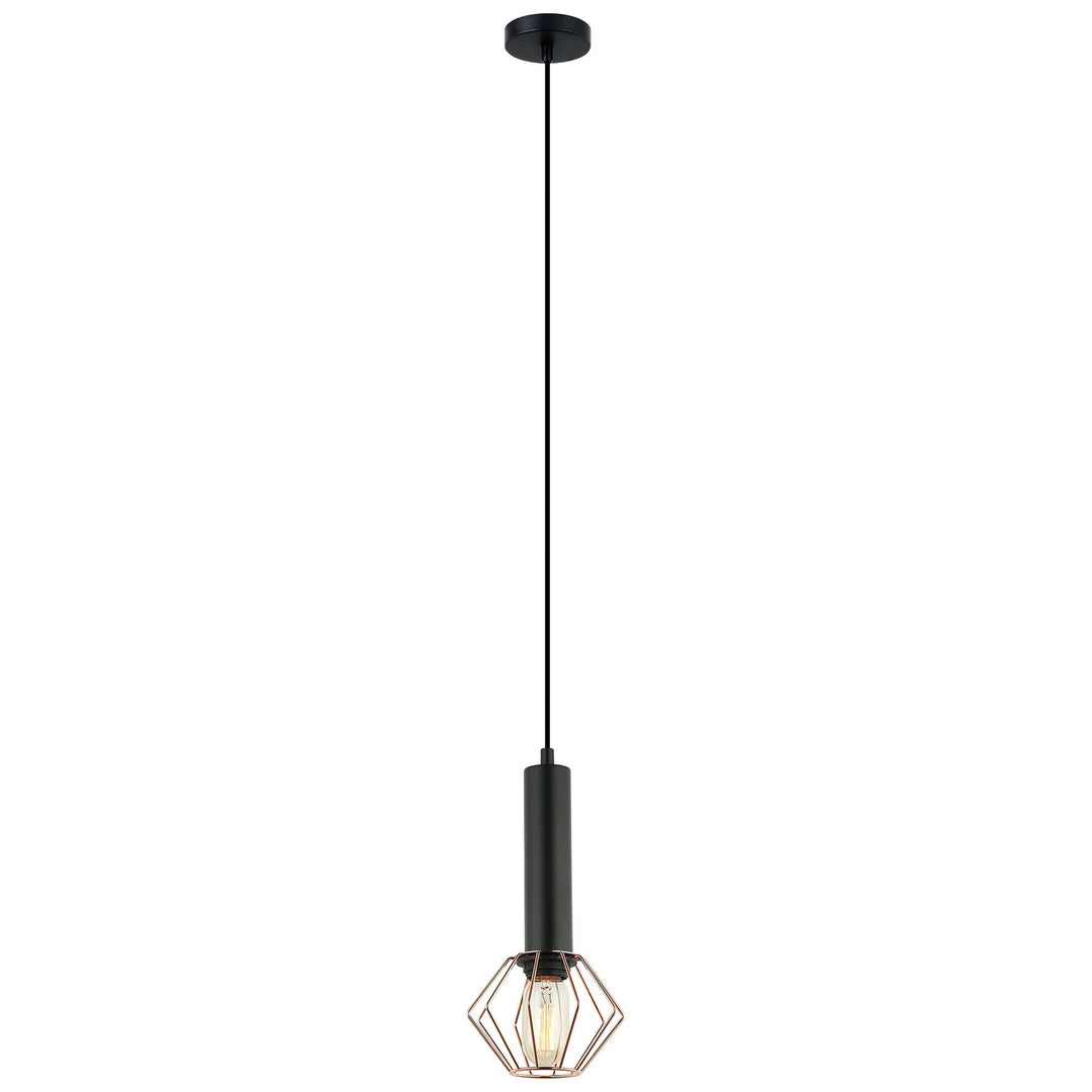 Corazon Iron Cage Pendant Light, Diamond