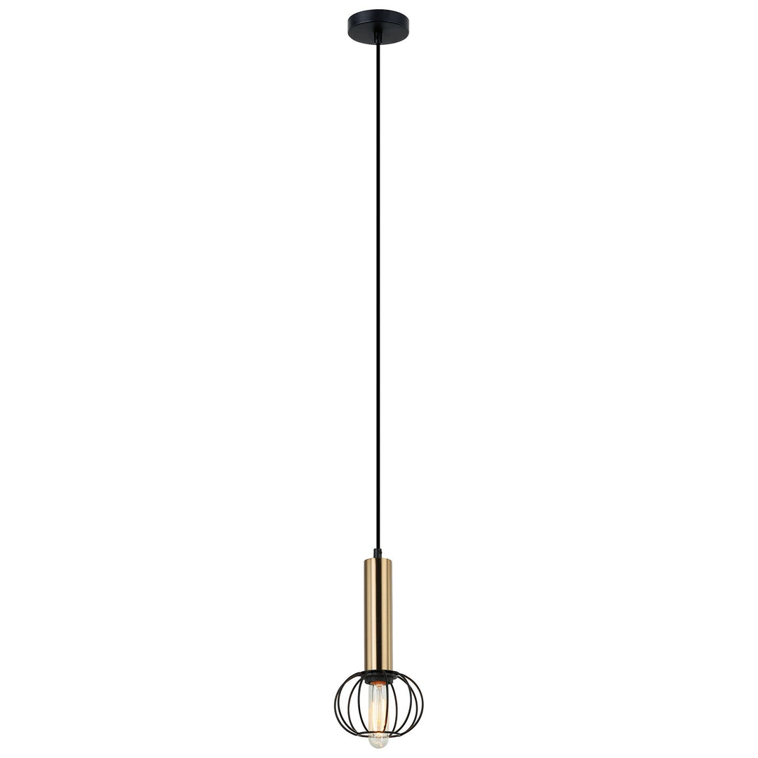 Corazon Iron Cage Pendant Light, Round