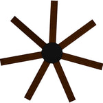 Calibo Alula 60" (1524mm) 7 Blade Indoor/Outdoor DC Ceiling Fan & Remote | Black & Koa - Dubbo Lighting Centre