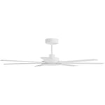 Calibo Alula 60" (1524mm) 7 Blade Indoor/Outdoor DC Ceiling Fan & Remote | White - Dubbo Lighting Centre