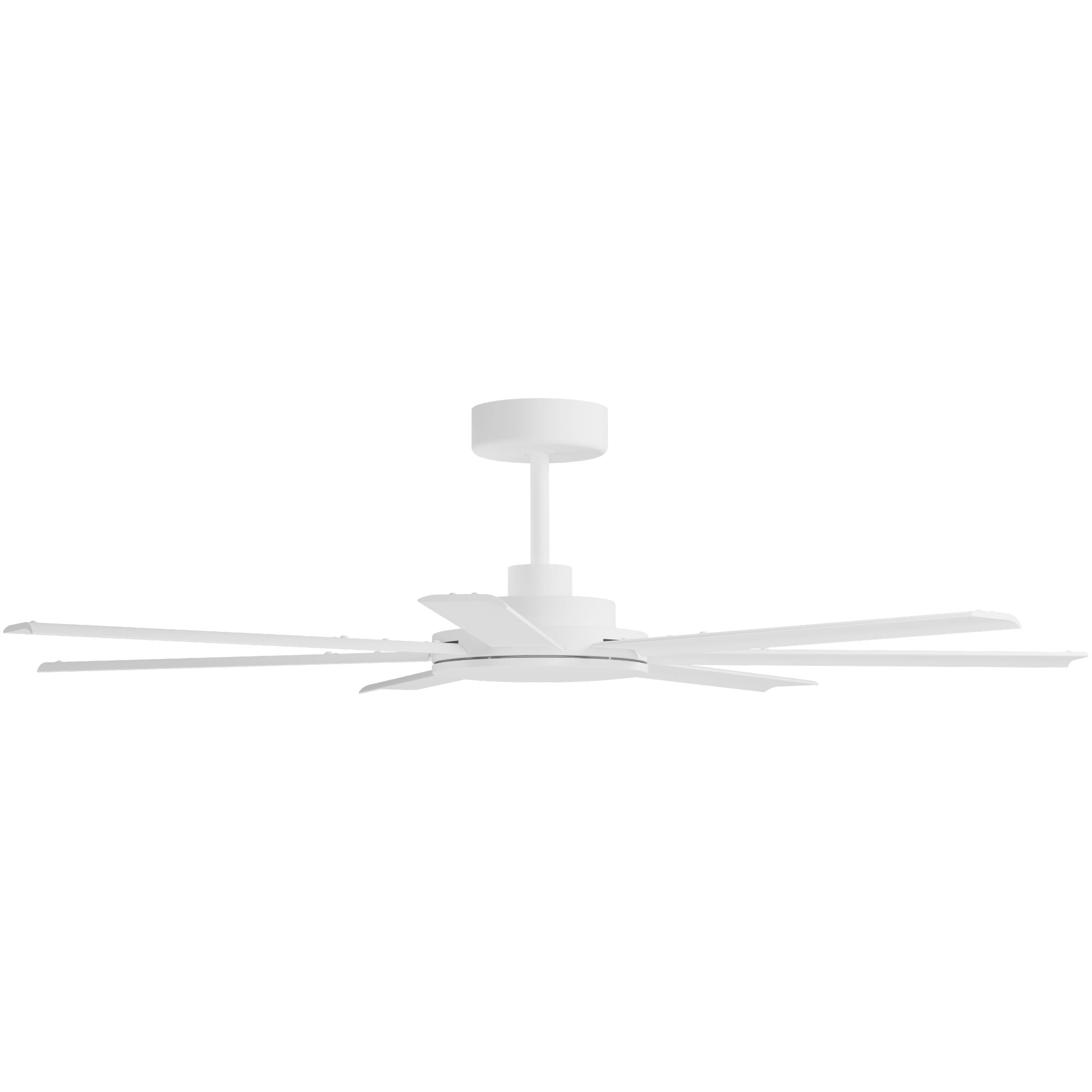Calibo Alula 60" (1524mm) 7 Blade Indoor/Outdoor DC Ceiling Fan & Remote | White - Dubbo Lighting Centre