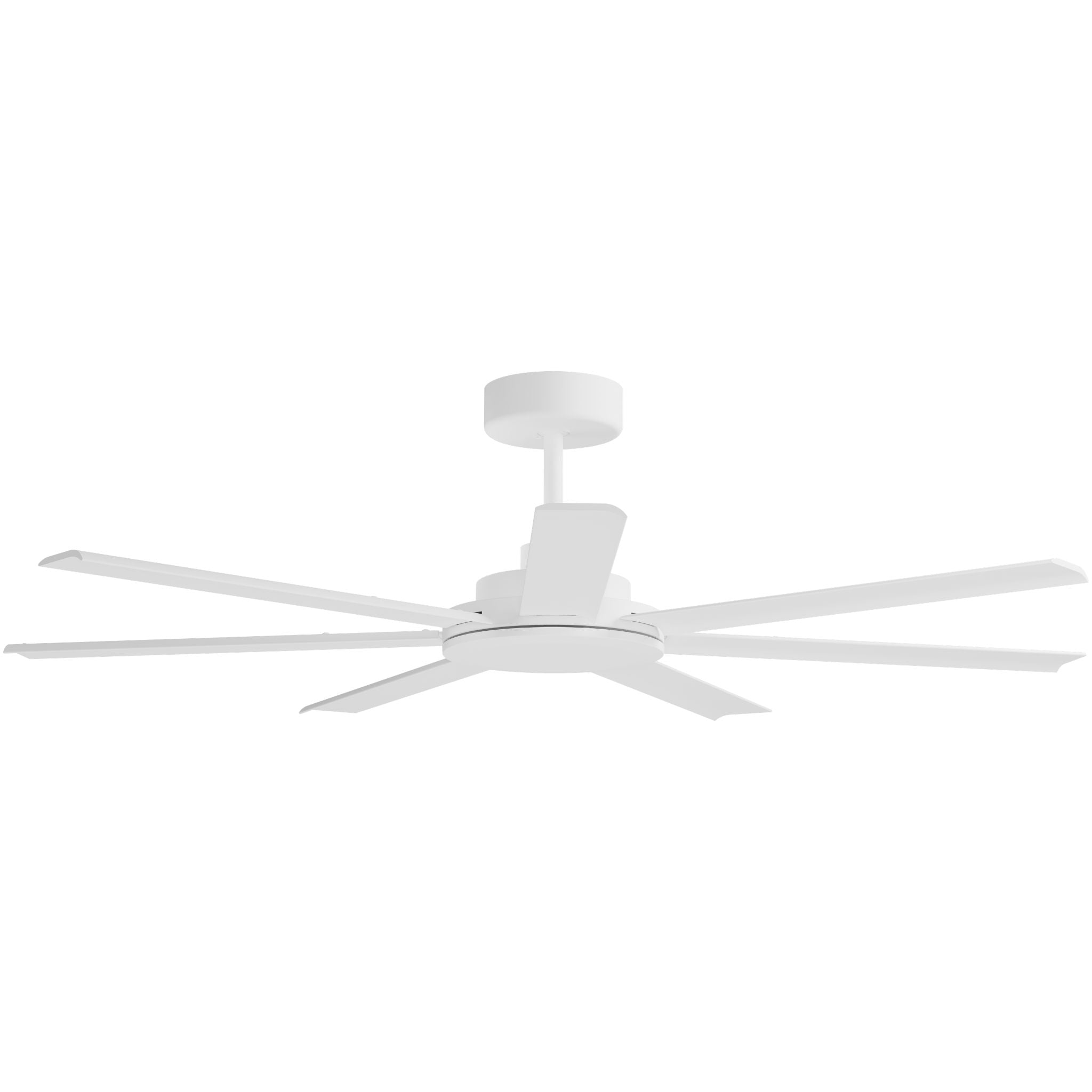 Calibo Alula 60" (1524mm) 7 Blade Indoor/Outdoor DC Ceiling Fan & Remote | White - Dubbo Lighting Centre