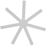 Calibo Alula 60" (1524mm) 7 Blade Indoor/Outdoor DC Ceiling Fan & Remote | White - Dubbo Lighting Centre
