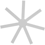 Calibo Alula 60" (1524mm) 7 Blade Indoor/Outdoor DC Ceiling Fan & Remote | White - Dubbo Lighting Centre