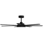 Calibo Alula 60" (1524mm) 7 Blade Indoor/Outdoor DC Ceiling Fan with 24W Light & Remote | Black - Dubbo Lighting Centre