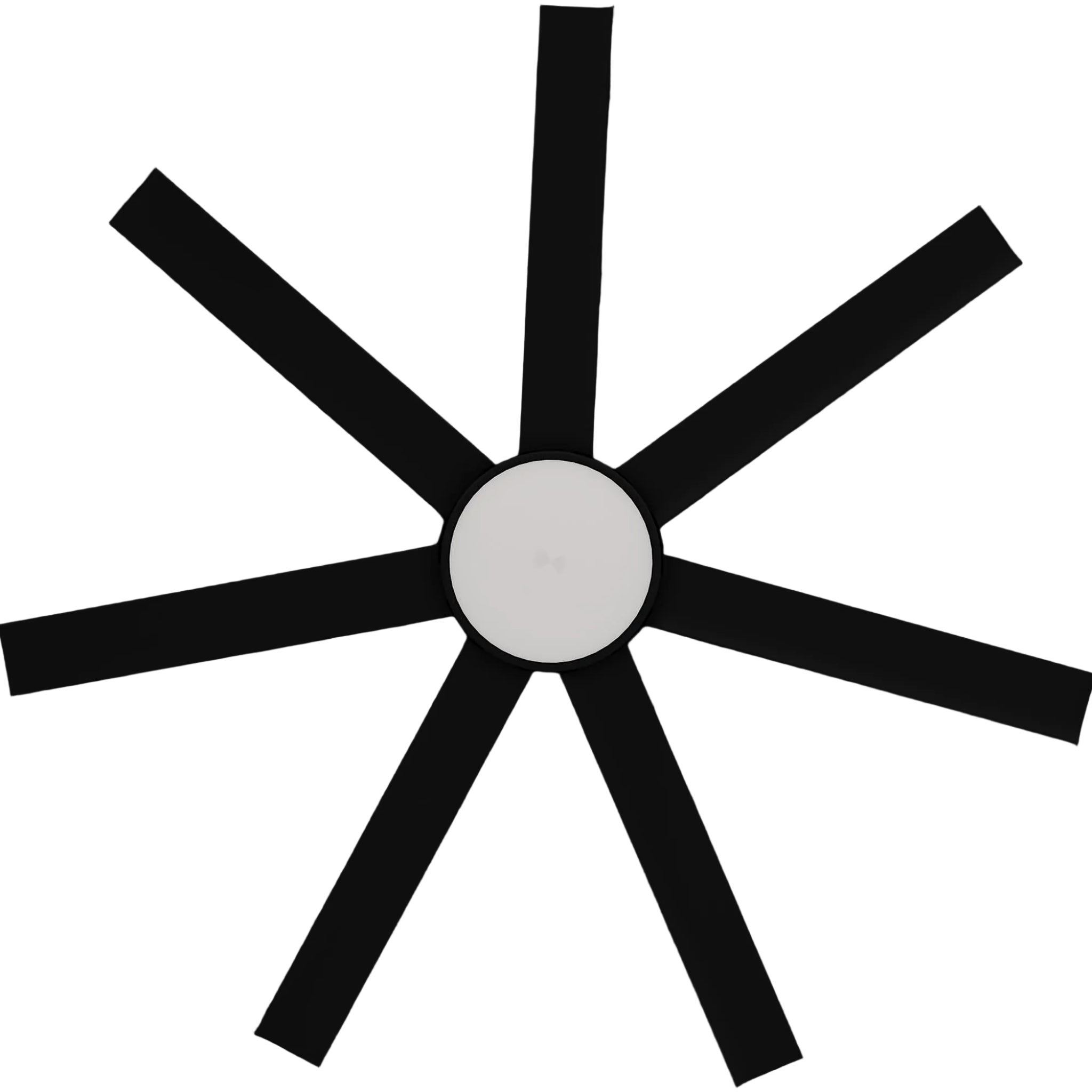 Calibo Alula 60" (1524mm) 7 Blade Indoor/Outdoor DC Ceiling Fan with 24W Light & Remote | Black - Dubbo Lighting Centre