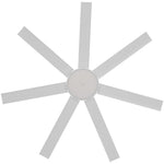 Calibo Alula 60" (1524mm) 7 Blade Indoor/Outdoor DC Ceiling Fan with 24W Light & Remote | White - Dubbo Lighting Centre