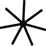 Calibo Alula 80" (2032mm) 7 Blade Indoor/Outdoor DC Ceiling Fan & Remote | Black - Dubbo Lighting Centre