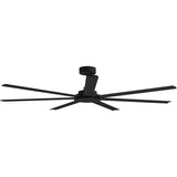 Calibo Alula 80" (2032mm) 7 Blade Indoor/Outdoor DC Ceiling Fan & Remote | Black - Dubbo Lighting Centre