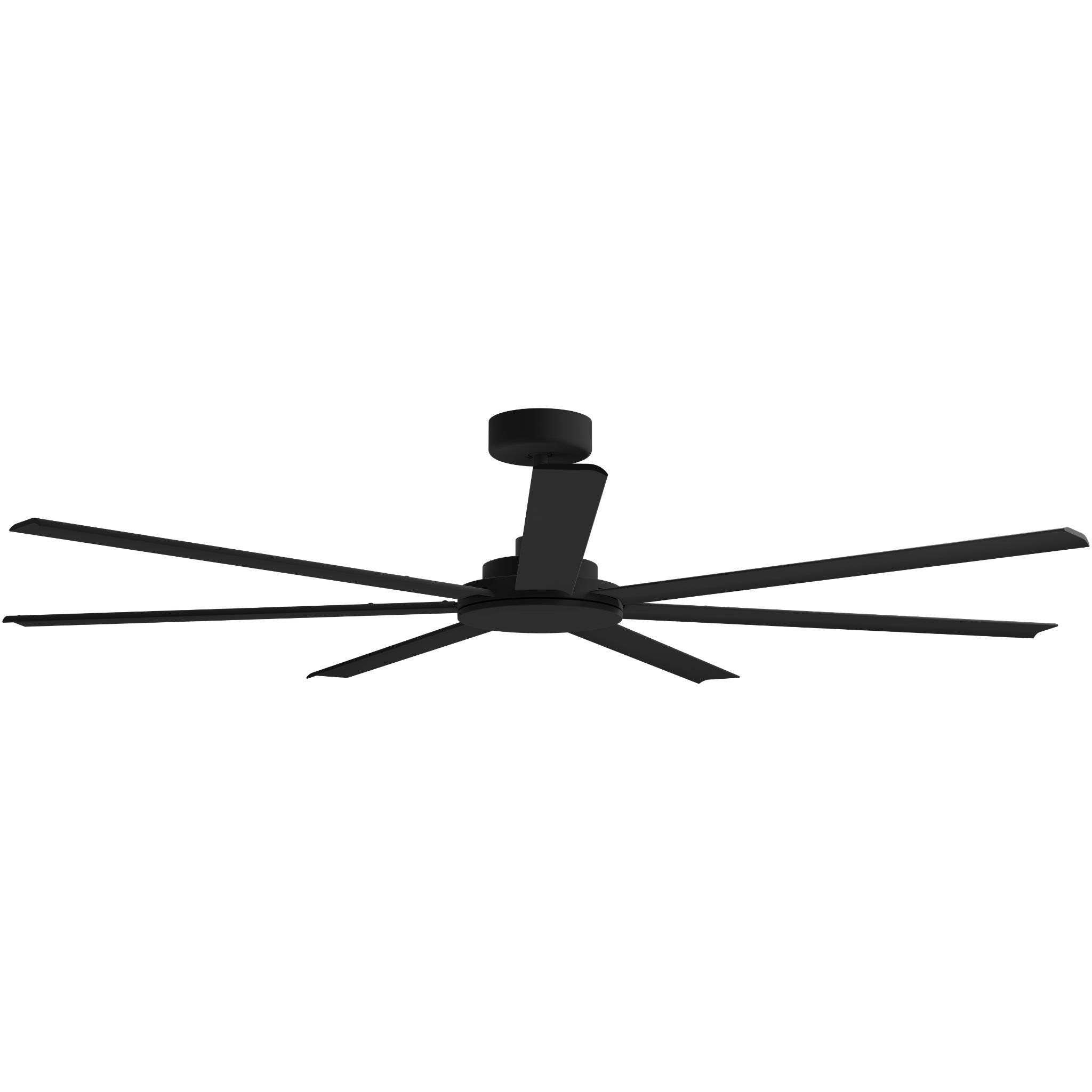 Calibo Alula 80" (2032mm) 7 Blade Indoor/Outdoor DC Ceiling Fan & Remote | Black - Dubbo Lighting Centre