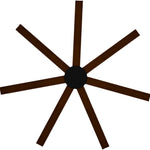 Calibo Alula 80" (2032mm) 7 Blade Indoor/Outdoor DC Ceiling Fan & Remote | Black & Koa - Dubbo Lighting Centre