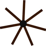 Calibo Alula 80" (2032mm) 7 Blade Indoor/Outdoor DC Ceiling Fan & Remote | Black & Koa - Dubbo Lighting Centre
