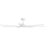 Calibo Alula 80" (2032mm) 7 Blade Indoor/Outdoor DC Ceiling Fan & Remote | White - Dubbo Lighting Centre