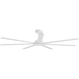 Calibo Alula 80" (2032mm) 7 Blade Indoor/Outdoor DC Ceiling Fan & Remote | White - Dubbo Lighting Centre