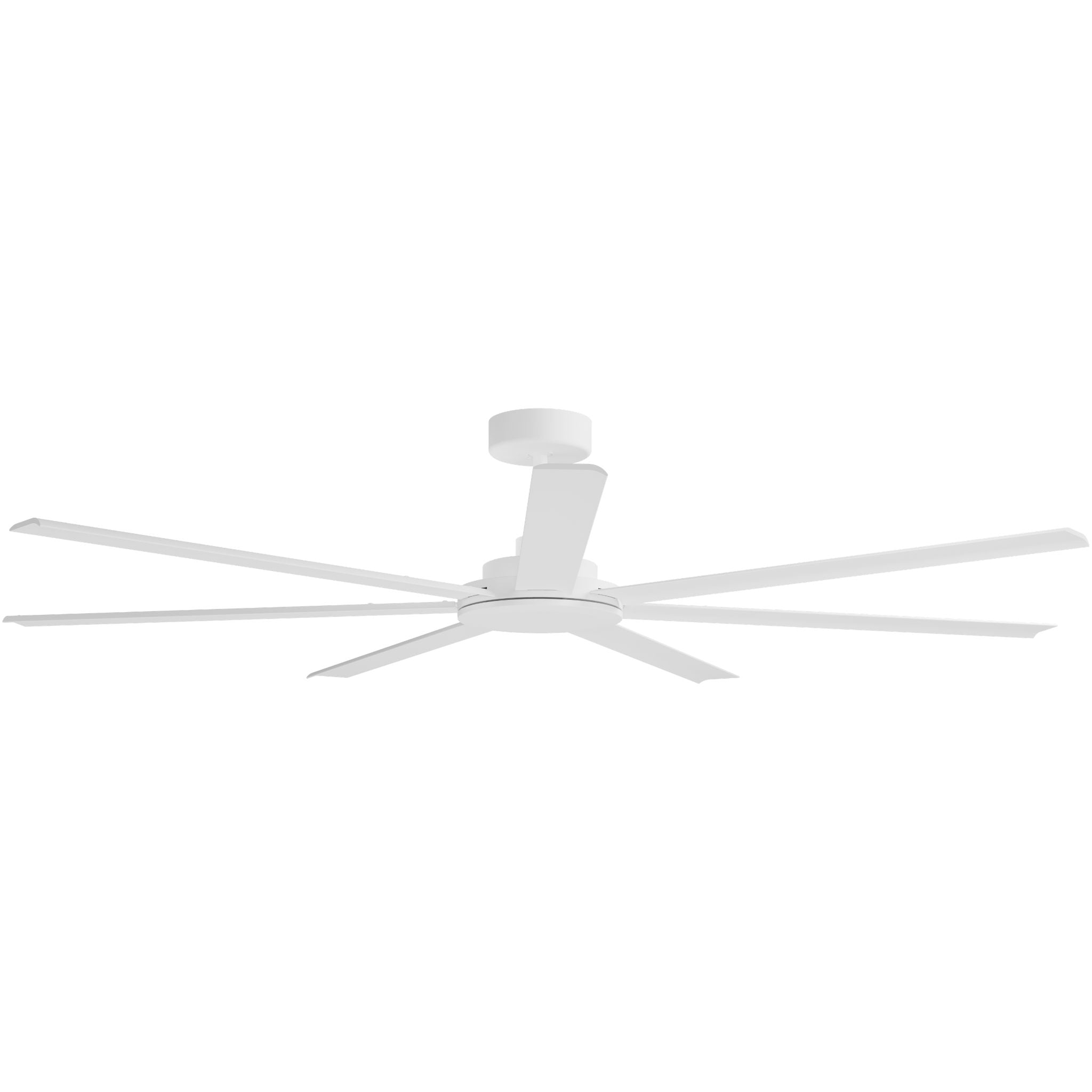 Calibo Alula 80" (2032mm) 7 Blade Indoor/Outdoor DC Ceiling Fan & Remote | White - Dubbo Lighting Centre